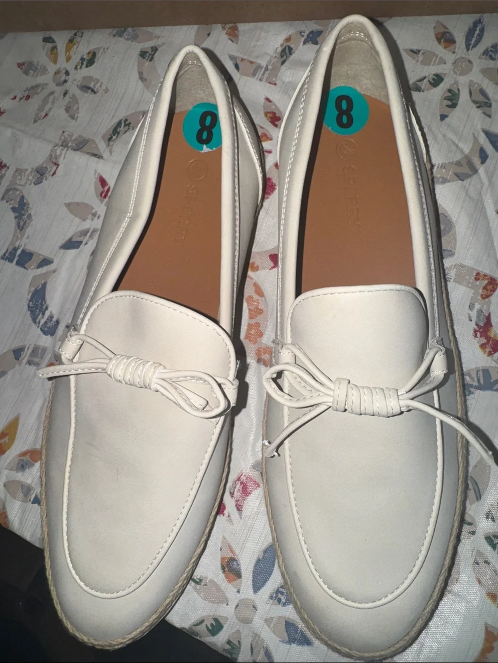 Sperry Women's Cream Knot-Detail Loafers